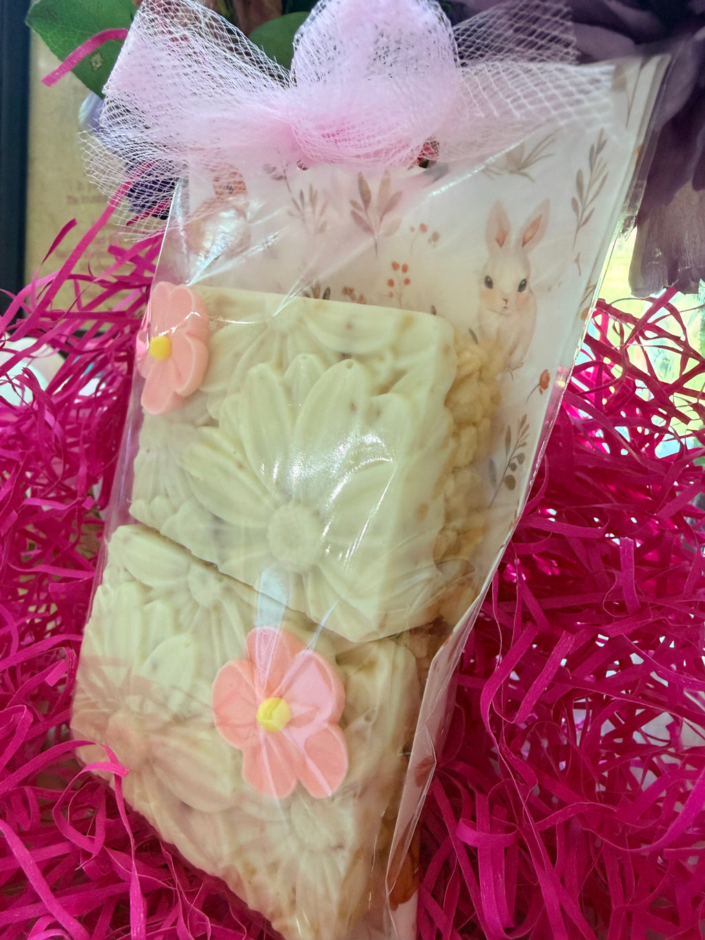 White Chocolate-Covered Rice Krispie Bars— Gift Set (2)