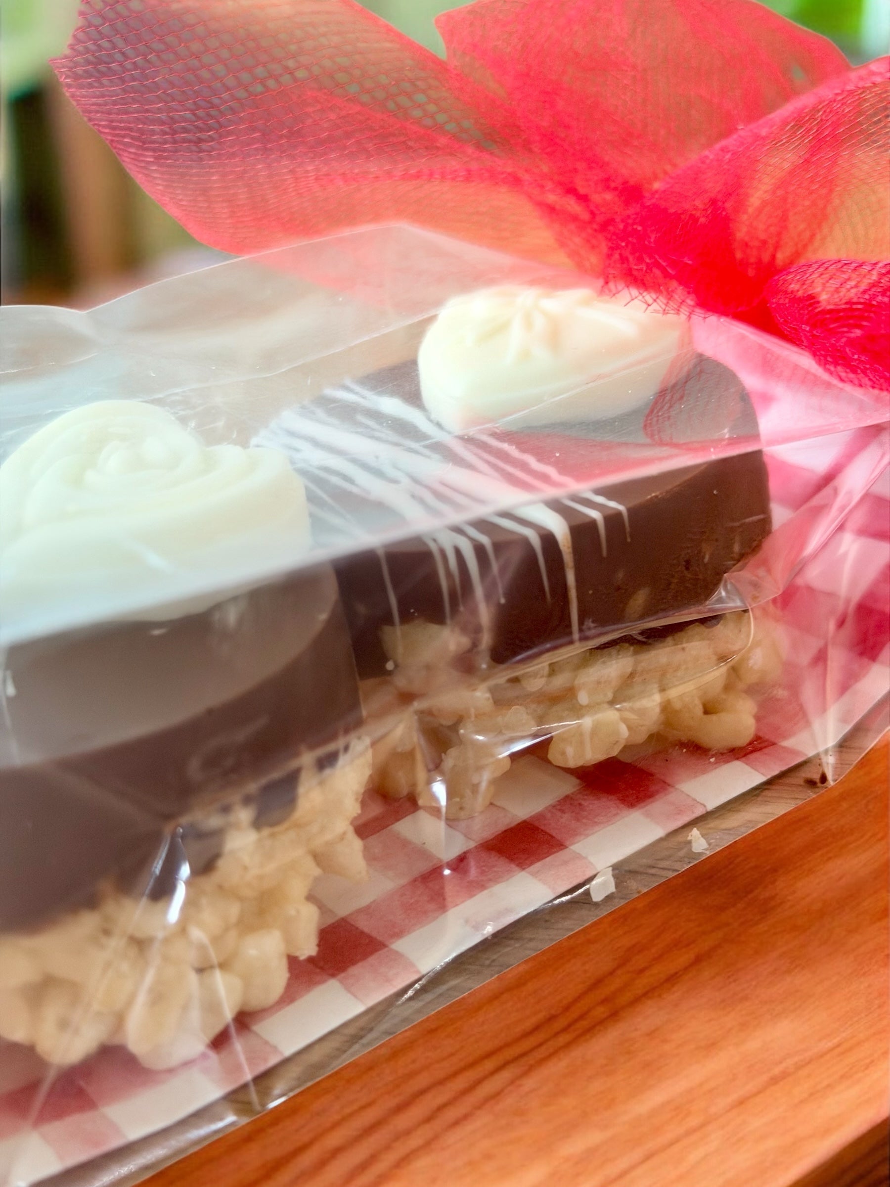 Chocolate-Covered Rice Krispie Rounds — Gift Set (2)
