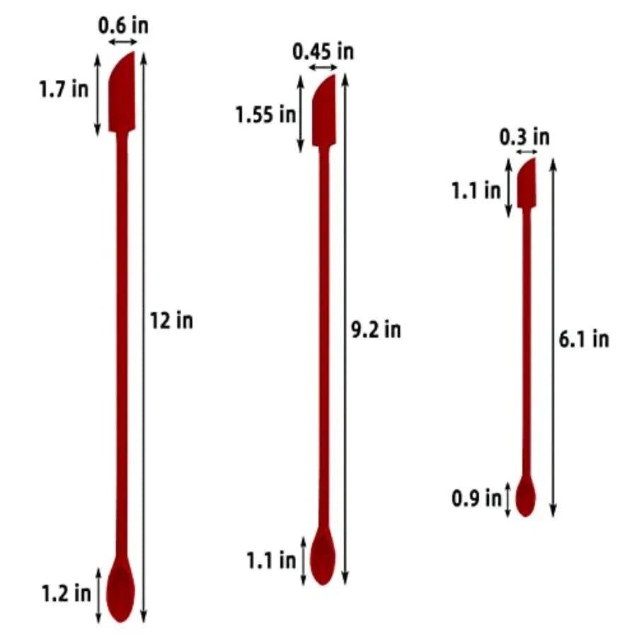 6-Piece Silicone Spatula Scraper Set