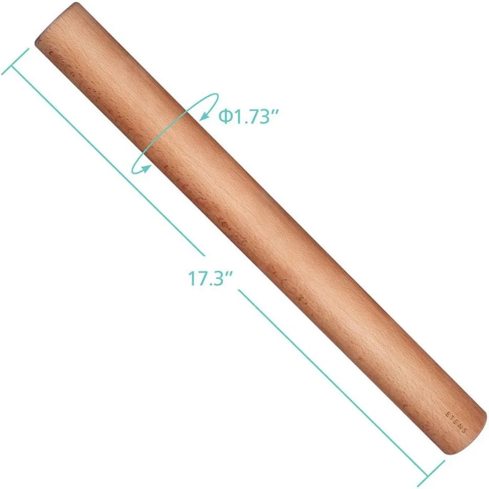17.3" Wooden Rolling Pin