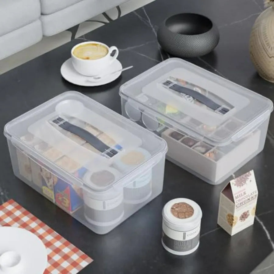 6-Pack Large Plastic Food Storage