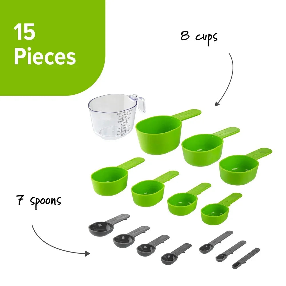 15-Piece Magnetic Measuring Cup & Spoon Set