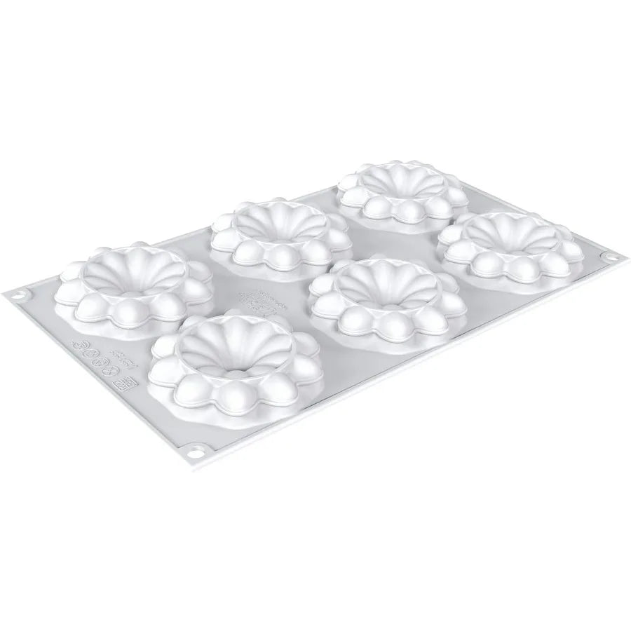 3D Silicone Tarte Ring Pan (6-Cavity)