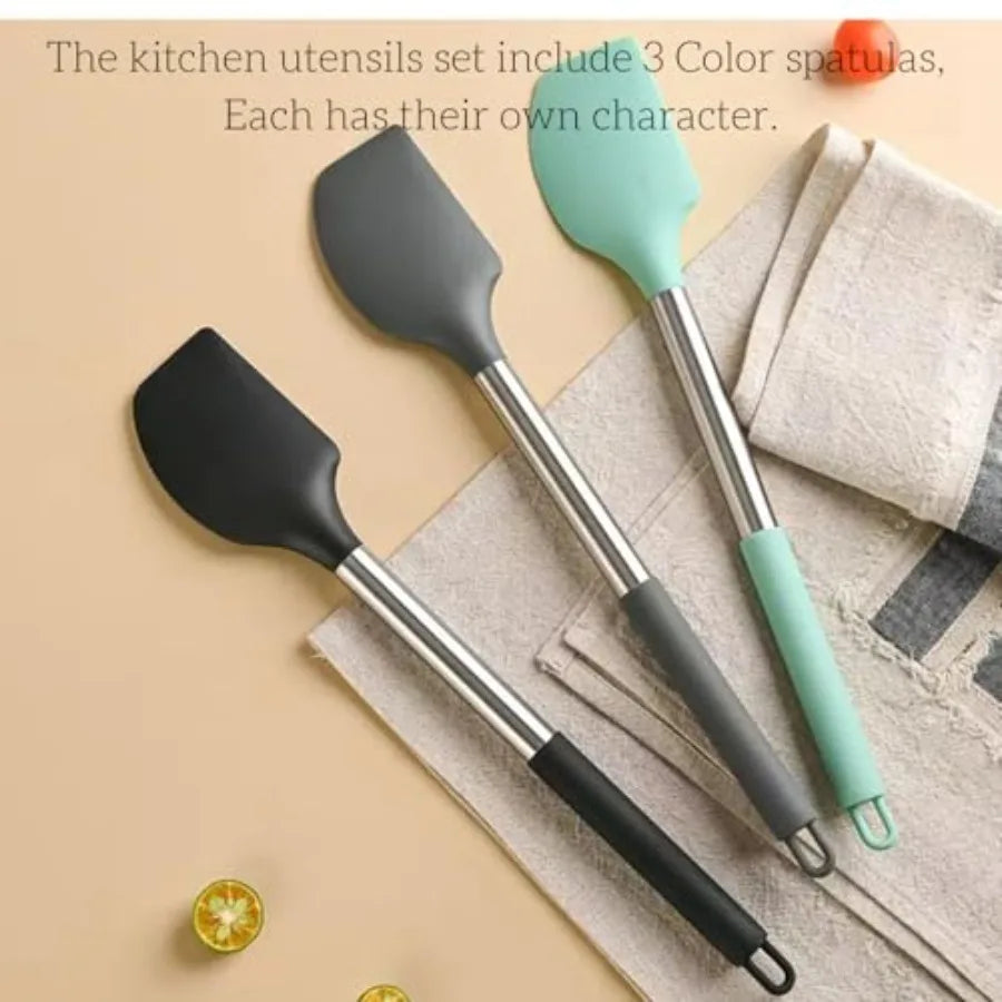 3-Piece Stainless Spatula Set