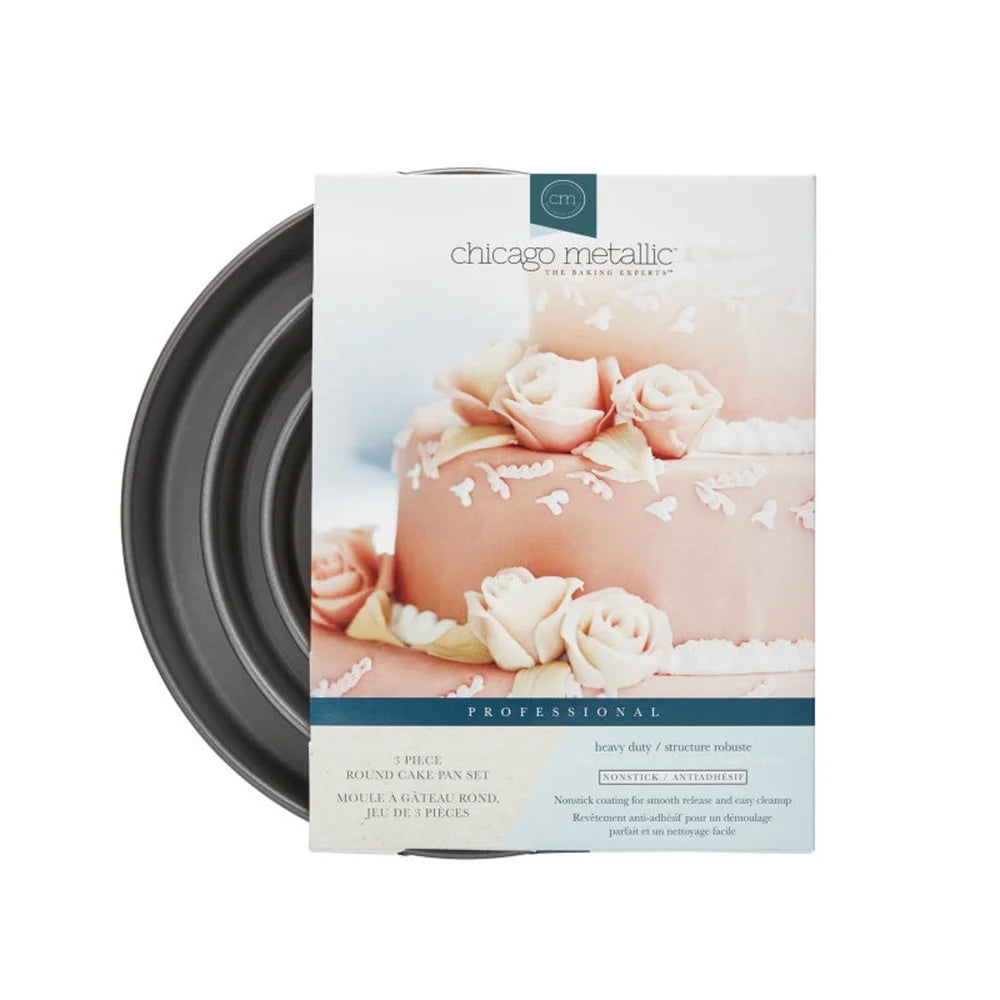 3-Piece Round Cake Pan Set