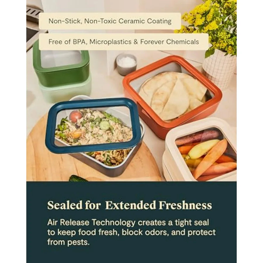 13-Piece Glass Food Storage Container Set