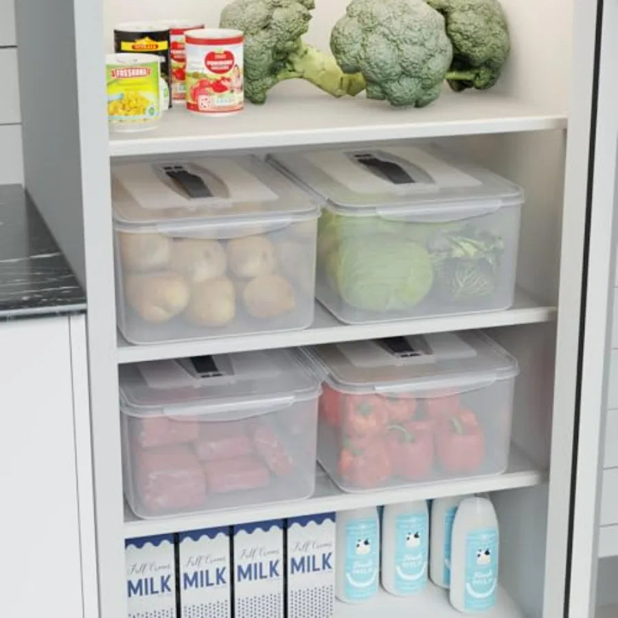 6-Pack Large Plastic Food Storage