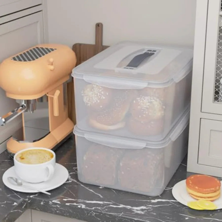 6-Pack Large Plastic Food Storage